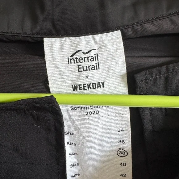 Weekday Gray High Waist Shorts Comfortable Cotton Blend - Picture 3 of 3